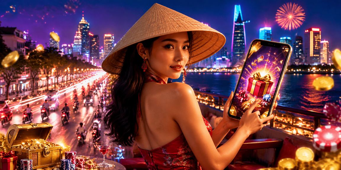 Người dùng TP.HCM trải nghiệm casino trên điện thoại di động với nón lá truyền thống