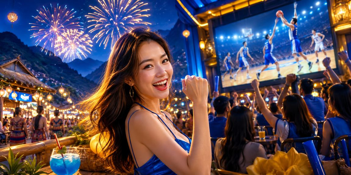 Người hâm mộ thể thao theo dõi trận bóng rổ và đặt cược tại lễ hội Sa Pa